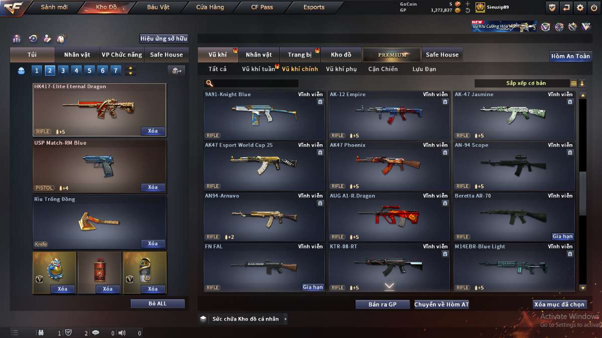 shop acc cf uy tin gia re
